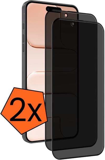 Screenprotector - 2 Stuks - Geschikt voor Apple iPhone Air - Privacy Filter - Gehard Glas - Beschermglas - Tempered Glass - Screen Protector