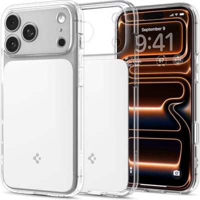 Spigen Ultra Hybrid T MagFit Hoesje Geschikt voor Apple iPhone 17 Pro Max - Back Cover Compatibel met MagSafe - Transparant Wit