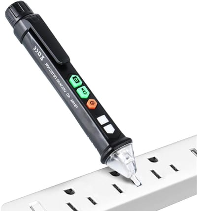 Spanningstesterpen - Stroomzoeker - Elektra Controleren - Contactloos Meten - 16 cm - Zwart