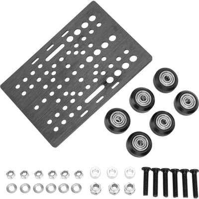 Portaalplaat Schuif Bouwbord Lager Katrol Set Geschikt voor Opennbuilds V-Type NEMA Lineaire Actuatoren gray