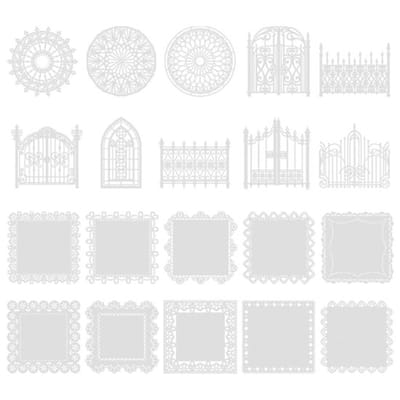 Kantpapier 20 stuks - Vintage Patroon - Decoratief Materiaal - DIY Achtergrondpapier - Scrapbooking - Hoogwaardig Papier - Scrapbookingpapier
