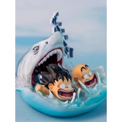 5CM/1.97in Anime Dragon Ball Z Figuur Son Goku en Krillin Anime Verzamelfiguur Model Speelgoed Cadeaus gray