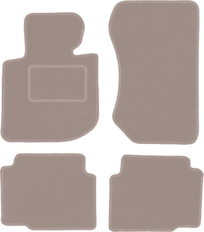 Beige veloursmatten voor: BMW 3 E36 compact, coupé, sedan, stationwagen, touring (1991-2000)