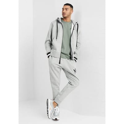 Nike Air heren trainingspak met doorlopende ritssluiting volledig in grijs