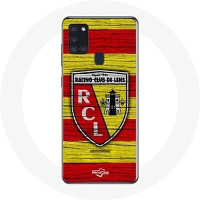 Coque - maniacase - Samsung Galaxy A21S - Souple - Jaune et rouge - rcl lens original noir