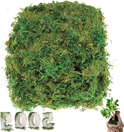 Kunstmos decoratie materiaal 500 g voor bloemen en knutselprojecten