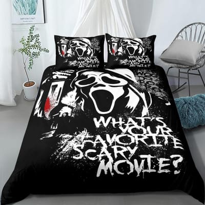 Scream Horror Night Dekbedovertrekset Usa King Queen Double Full Twin Eenpersoons Maat Beddengoedset 140cmx200cm