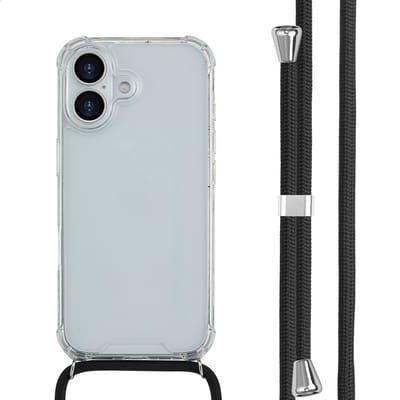 imoshion Hoesje - Geschikt voor Apple iPhone 17 - Backcover met koord - Zwart