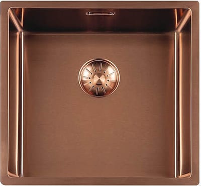 Lorreine Royal series spoelbak 40x40cm copper LEVERBAAR EIND MAART