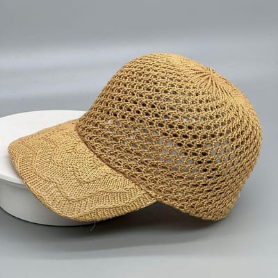 Chapeaux Printemps Et Été Pour Femmes Casquette De Baseball Creuse Fine Chapeau De Protection Solaire D'extérieur Pour Le Voyage Casquette Décontractée Nouveau Chapeau De Soleil À Large Bord (khaki,56-58cm) kaki