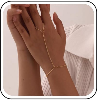 Handketting armband goud CZ vingerring armband kleine strassklave ketting minimalistische satelliet pols sieraden voor vrouwen