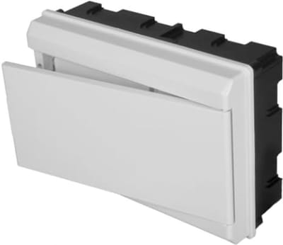 Verdeel kast - Groepenkast inbouw - Elektrische installatie - Met frame en deur - 277 x 188 x 55 mm