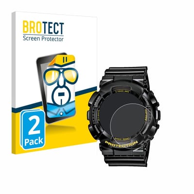 BROTECT - Screenprotector voor Casio G-Shock GA-110GB-1A - Folie Beschermfolie transparant 2 Stuks