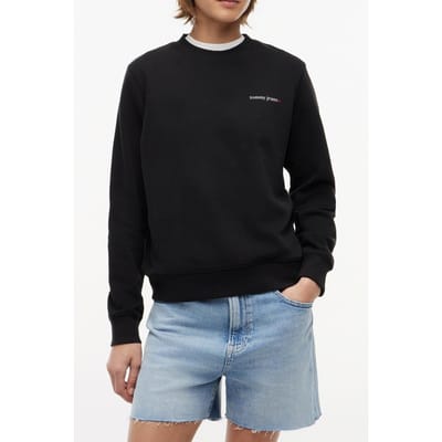 Tommy Hilfiger Regular Ess Logo Black Größe: XS | Longsleeves Outlet | Damen | Schwarz