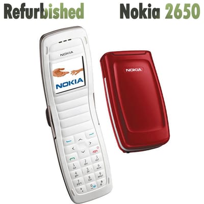 Gerenoveerde Nokia Originele Nokia 2650 Ontgrendeld Mobiel Telefoon Met 1 SIM Simple set rood