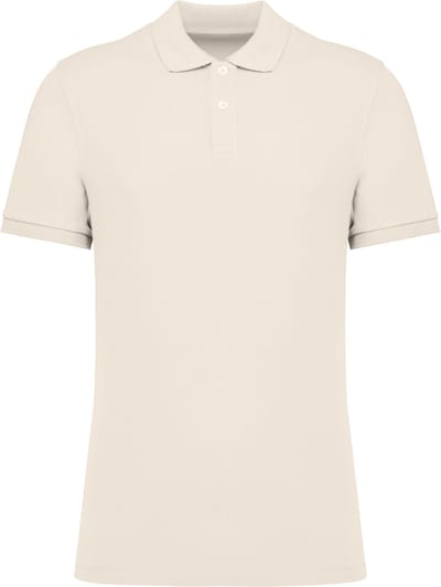 Native Spirit Ecologische herenpolo in piquétricot NS207 - Ivory - M