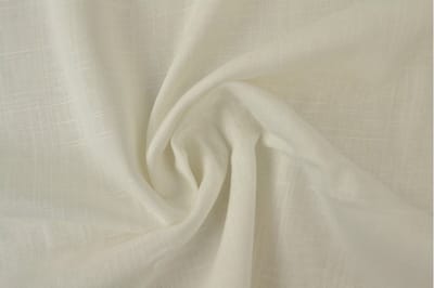 10 meter linnen viscose stof - Gebroken wit - 150cm breed