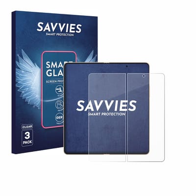 3 Stuks Savvies Screenprotector - geschikt voor Honor Magic V6 (Inner display) - beschermfolie glas transparant