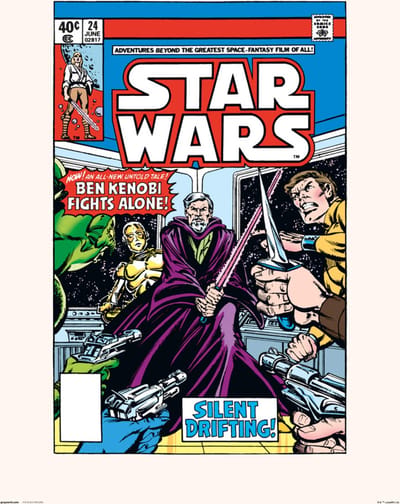 Kunstdruk Star Wars - 24 Silent Drifting 30x40cm