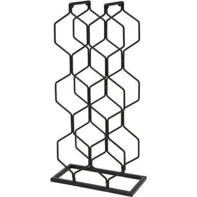 Home&Styling - Wijnrek - voor - 8 - flessen - metaal - zwart