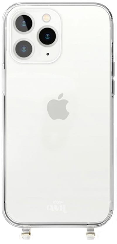 xoxo Wildhearts siliconen hoesje geschikt voor iPhone 12 Pro Max hoesje - Hoesje zonder koord - Shockproof case - Telefoonhoesje geschikt voor telefoonkoord - Transparant