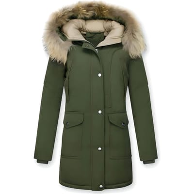 Gentile Bellini Parka jas met bontkraag