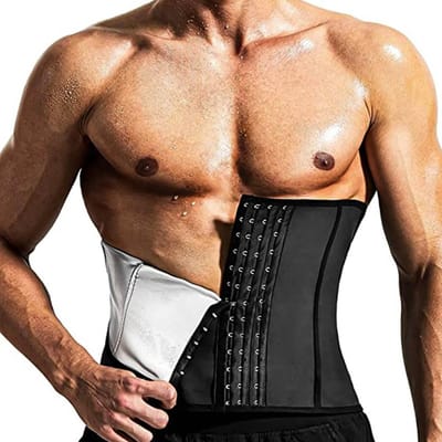 Waist Trainer Voor Mannen Buikcontrole Neopreen Zweetriem Afslankende Body Shaper Sport Workout Korsetten XXXL brown