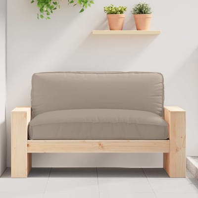 vidaXL - Kussen - Oxford - Stof - Taupe - 120 - x - 80 - x - 12 - cm