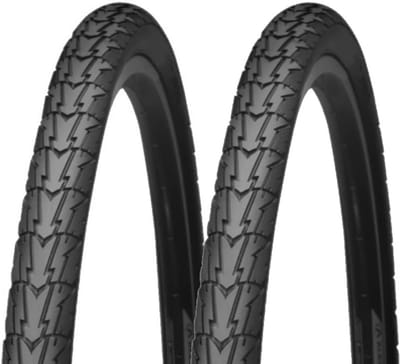 2 Stuks Zwarte Fietsbanden 700x35C voor Citybike en Trekkingfiets