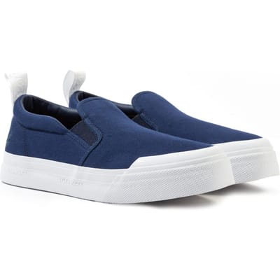 Lyle & Scott Duncan donkerblauwe canvas schoenen
