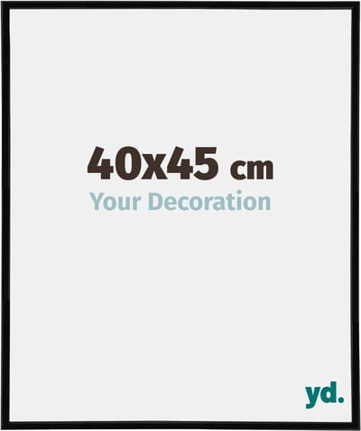 Your Decoration - Fotolijst 40x45 cm - Kunststof - Zwart Hoogglans - Annecy