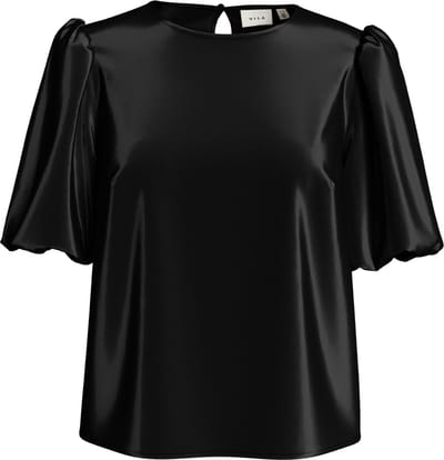 VILA - VIELLETTE 2/4 SATIN PUFF TOP - NOOS Dames T-shirt