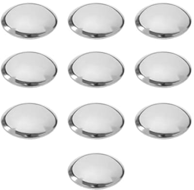 SnelShoppen - 10 Stuks Star-lock Dome Eindas Caps RVS Lager Clip Washer met Cap Antiverlies As Caps voor Trolleys, Kinderwagens, Huishoudelijke Appara