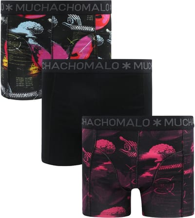 Muchachomalo – Boxershort Heren – Normale Lengte – Onderbroeken Heren – Boxershort – Ondergoed – 95% Katoen – 3 Pack – Maat L