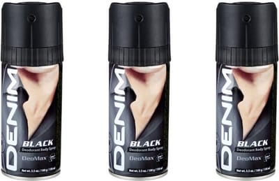 Denim Black Deo Spray 3 x 150 ml
