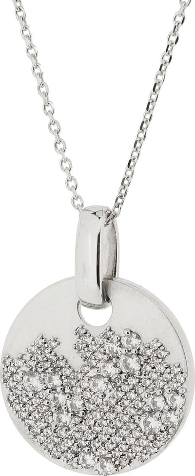 Orphelia ZH-4777 - HANGER MAT SURFACE - ZIRCONIUM - 925 zilver - cubic zirkonia - 45 cm