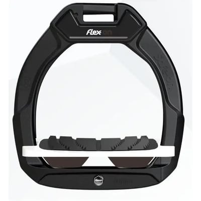 Veiligheidsbeugels voor paardrijden Incliné Grip Zwart/Wit/Bruin Flex-On Safe-On
