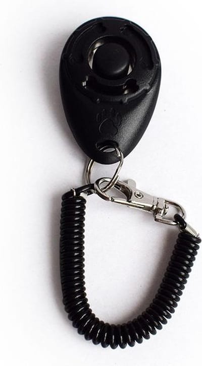 Clicker – Hond – Training – Honden training – Met bevestiging - Zwart