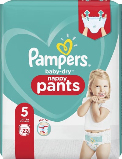 Pampers Baby-Dry Pants - Maat 5 (12kg-17kg) - 22 Luierbroekjes