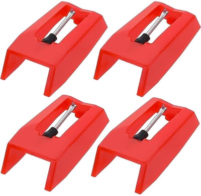 Dailygoods- Platenspelernaald 4-delige set - Vervangende naald - Aandruknaald - Diamantnaald - Hoogwaardig materiaal - Eenvoudige installatie
