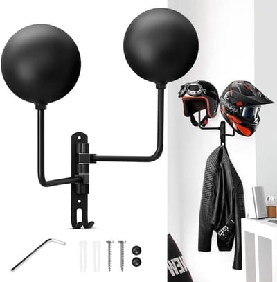 Wandhouder voor Motorhelm en Hoed - Stevige Metalen Ophanging