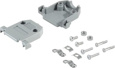 Connector behuizing voor Gameport connector 15-pins SUB-D - plastic / grijs