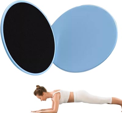 Schuifschijven Set - Fitness Discs - Core Training - Sterke ABS Constructie - 175 cm Diameter - Blauw