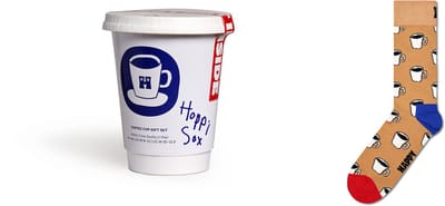 Happy Socks 1paar sokken - Heren & Dames - Maat 36-40 - Eten &drinken, koffie