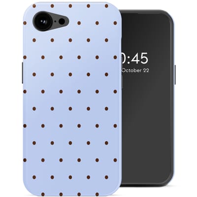 Selencia Hoesje - Geschikt voor Apple iPhone 17e / 16e - Backcover geschikt voor MagSafe - Happy Dots Digital Sky