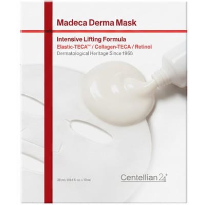 Dongkuwa Pharmaceutical Centellian 24 Madeca Masque Derma Formule Intensive Lifting 10 Feuilles red