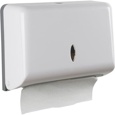 Wandmontage Papieren Handdoek Dispenser Z-vouw Eenvoudige ABS Papieren Handdoekhouder voor Lounges Toiletten Keukens wit
