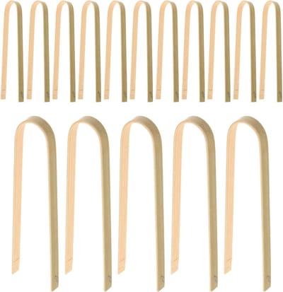 Bamboe Cactus Pincet - Planten Tang Tuingereedschap - Planten Verplanten - Antislip Veermechanisme - 16 Centimeter - Lichtgroen