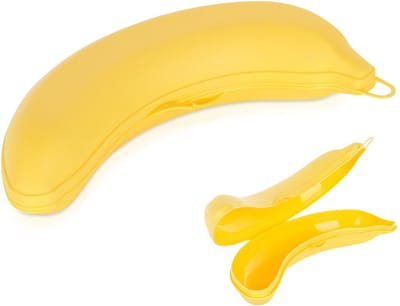 Bananendoos 22,5x7,5x5,5 cm - Bananenhouder - Bananen Bewaardoos - Lunchbox - Box