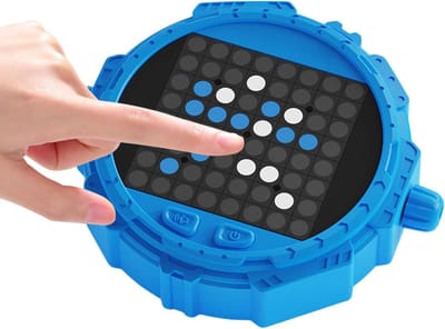 Elektronisch Schaakbord - Interactief Leer spel - Strategische Training - AI Ondersteuning - 12.6 x 10.4 cm - Blauw
